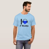 ダブルースが好き Funny T-shirt Tシャツ (正面フル)
