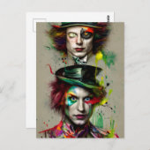 ダブル不機嫌はがき ポストカード (正面/裏面)