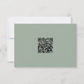 ダブル中国のハエレガントピネス・ウェディングRSVP (裏面)