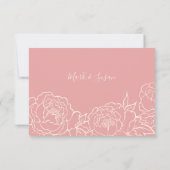 ダブル中国のハエレガントピネス・ウェディングRSVP (裏面)