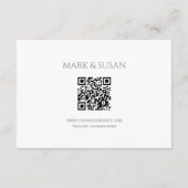 ダブル中国のハエレガントピネス・ウェディングRSVP (裏面)