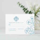 ダブル中国のハピネスフローラ結婚式RSVP (スタンド正面)