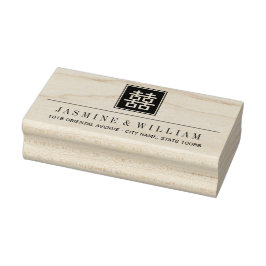 ダブル中国のハピネス結婚のスタンプ ラバースタンプ