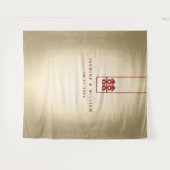 ダブル中国のハピネス結婚の背景 タペストリー (正面(横))