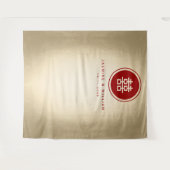 ダブル中国のハピネス結婚の背景 タペストリー (正面(横))