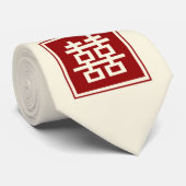 ダブル中国のハピネス結婚オリエンタル禅ネクタイ ネクタイ (ロール)