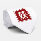 ダブル中国のハピネス結婚オリエンタル禅ネクタイ ネクタイ (ロール)