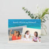 ダブル写真は私の花嫁カードになる 招待状 (スタンド正面)