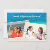 ダブル写真は私の花嫁カードになる 招待状 (正面)