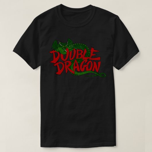ダブル動揺して・ドラゴン Tシャツ (デザイン正面)