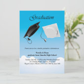 ダブル卒業ハットトス招待状 招待状 (スタンド正面)