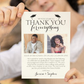 ダブル卒業パーティーの写真2枚 卒業おめでとう サンキューカード