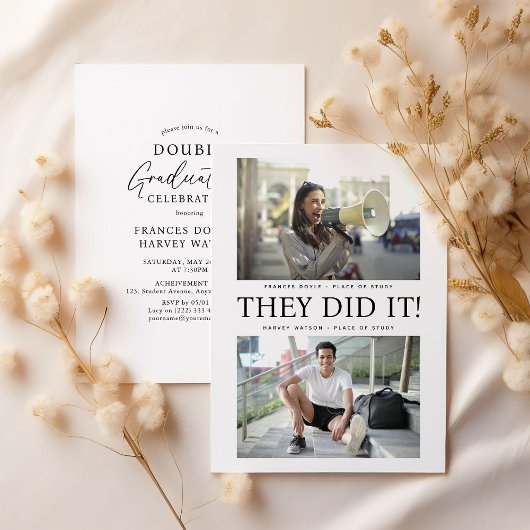 ダブル卒業パーティー！  招待状