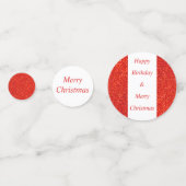 ダブル大事な行事誕生日とクリスマス紙吹雪 コンフェッティ (裏面)