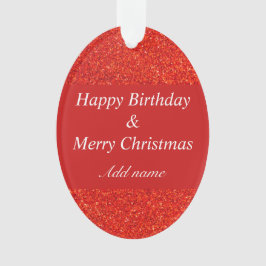 ダブル大事な行事誕生日とクリスマス装飾 オーナメント