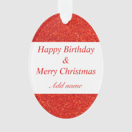 ダブル大事な行事誕生日とクリスマス装飾 オーナメント