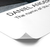 ダブル大学院アーチ写真卒業へようこそ ポスター (角)