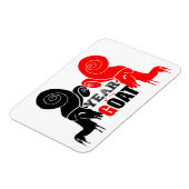 ダブル奇数ヤギ中国のの年〔占星術の〕十二宮図写真磁石 マグネット (左側)