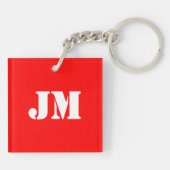 ダブル奇数中国のヤギ年〔占星術の〕十二宮図モノグラムキーC1 キーホルダー (裏面)