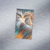 ダブル威厳のあるフェニックスのバードオイル塗装, 3d, マグネット名刺 (インサイチュ)