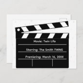 ダブル機能：叙事的な双子の妊娠の発表 ポストカード (正面/裏面)