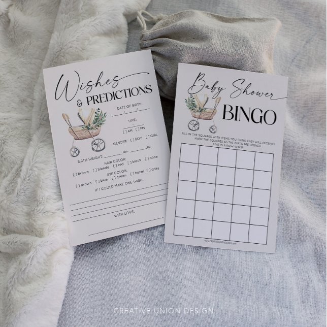 ダブル男女兼用サイドベビーシャワーゲーム (baby shower game)