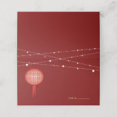 ダブル白熱［赤熱］光を放つハピネス中国のラ結婚ンタン プレイスカード (外部開封)