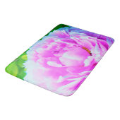 ダブル素晴らしピンク牡丹フラワー詳細 バスマット (アングル)