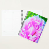 ダブル素晴らしピンク牡丹フラワー詳細 プランナー手帳 (ディスプレー)