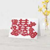 ダブル結婚ハピネス カード (黄色い花)