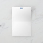 ダブル縁どフォントパーソナライズされた、イニシャル、 ノートカード (内部)