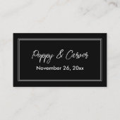 ダブル縁どブラックRSVPオンライン エンクロージャーカード (裏面)