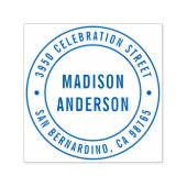 ダブル縁どモダンアル差出人住所 セルフインキングスタンプ (デザイン)