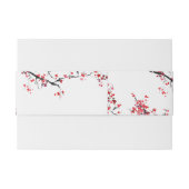 ダブル西中国の赤エレガントな結婚式 招待状ベリーバンド (裏面例)