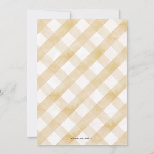 ダブル誕生祝い兄弟姉妹 招待状 (裏面)