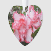 ダブル赤と白ツツツツジ春フローラ オーナメント (正面)