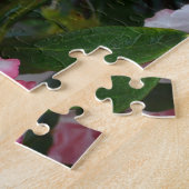 ダブル赤と白ツツツツジ春フローラ ジグソーパズル (側面)