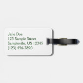 ダブル赤と白ツツツツジ春フローラ ラゲッジタグ (裏面横)