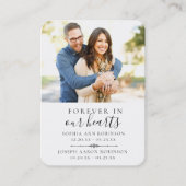 ダブル追悼写真祈りの言葉カード 名刺 (正面)