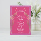 ダブル金ゴールドピーコックインディアン 招待状 (スタンド正面)