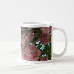 ダブル開花さくらんぼツリーIV春 コーヒーマグカップ