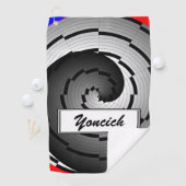 ダブル陰陽スパイラルバイKenneth Yoncich ゴルフタオル (インサイチュ)