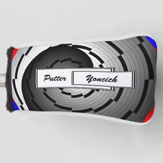 ダブル陰陽スパイラルバイKenneth Yoncich ゴルフヘッドカバー (正面)