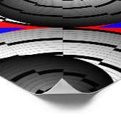 ダブル陰陽スパイラルバイKenneth Yoncich ポスター (角)