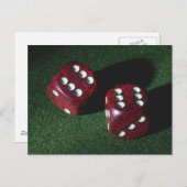 ダブル6サイコロ ポストカード (正面/裏面)