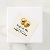 ダブル・セレブレーションの誕生日ゴールドとブラック フェイバータグ (インサイチュ)