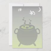 「ダブル、ダブルトイル&トラブル」ハロウィーン招待状 招待状 (裏面)