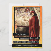 ダブル、ダブル、苦労とトラブル ハロウィンパーティー ポットラックⅠ 招待状 (正面)