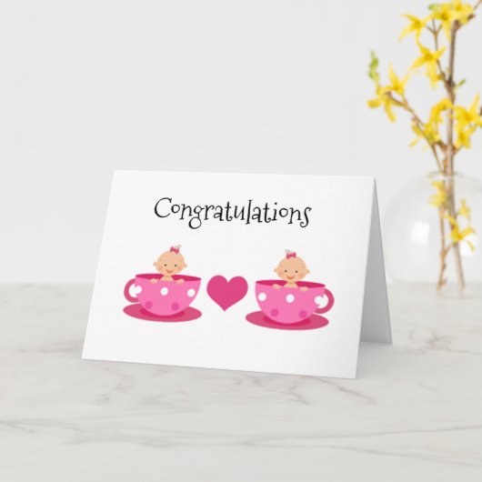 ダブル**ツイン** カード (黄色い花)