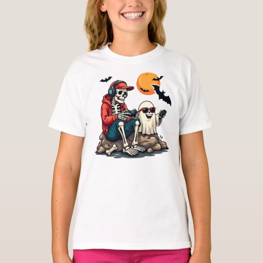 ダブル・デール幽霊のよく出る・ゲーマー Tシャツ (正面)